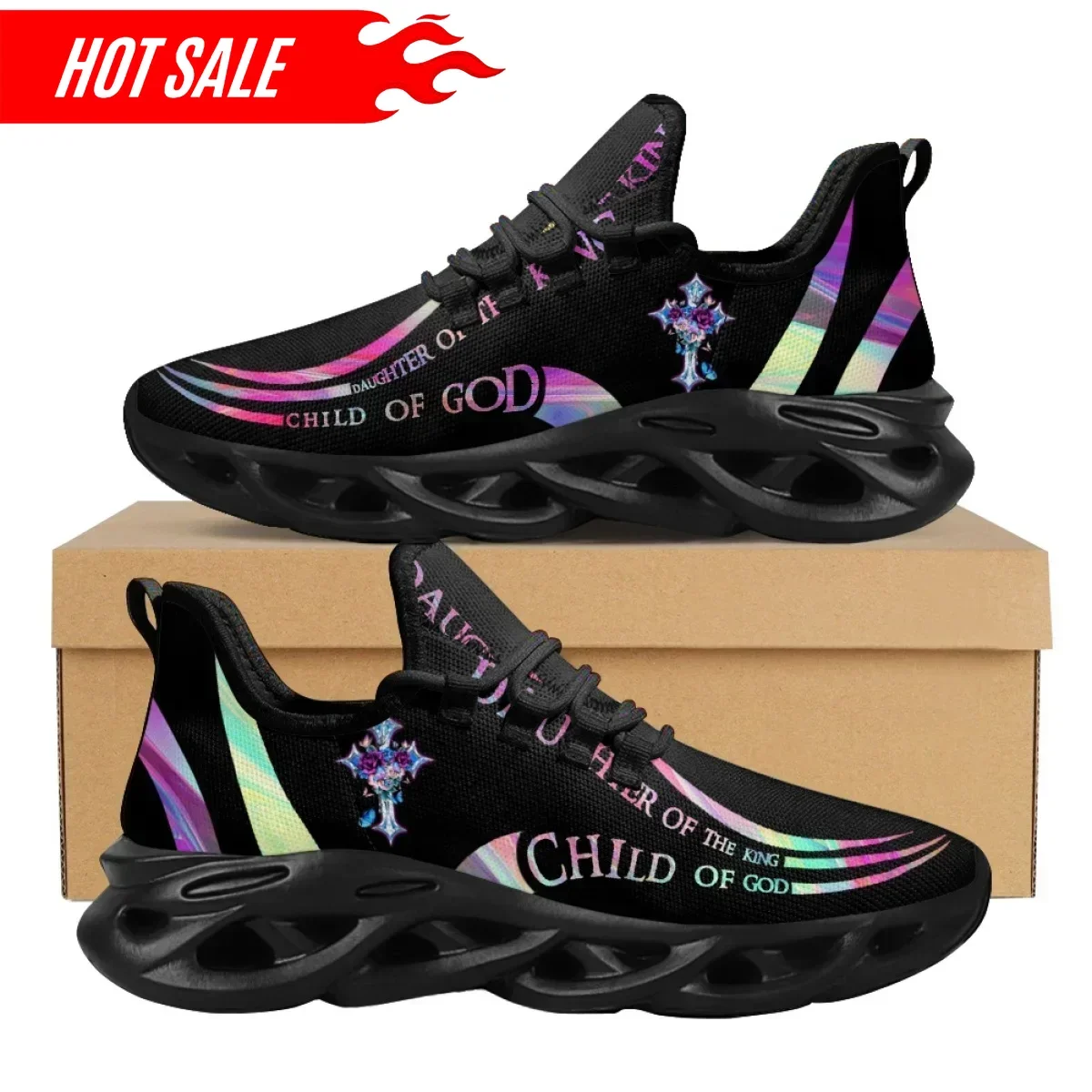 Hot Cross Christian God Print  - Crossfit Training ulasan dan harga