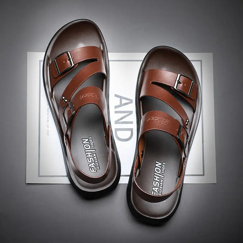 Fashion Sandals Male Solid Col - Crossfit Male ulasan dan harga