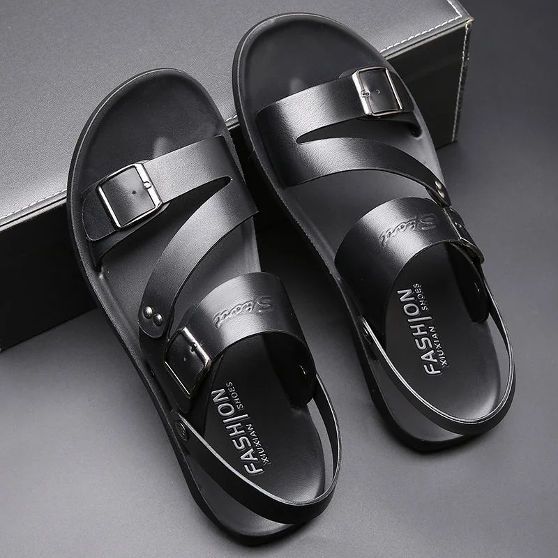 Fashion Sandals Male Solid Col - Crossfit Male ulasan dan harga