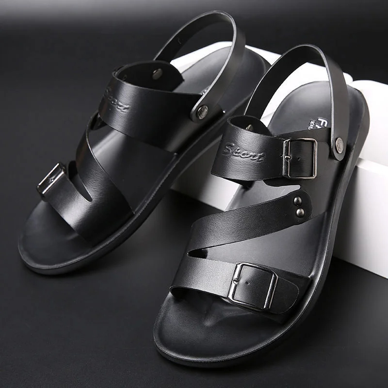 Fashion Sandals Male Solid Col - Crossfit Male ulasan dan harga