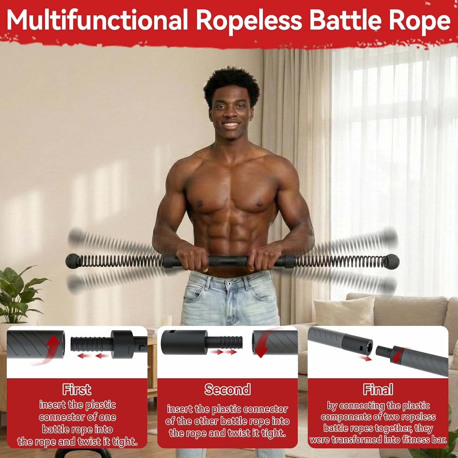 2-in-1 Upgraded Cordless Battl - Crossfit Training ulasan dan harga